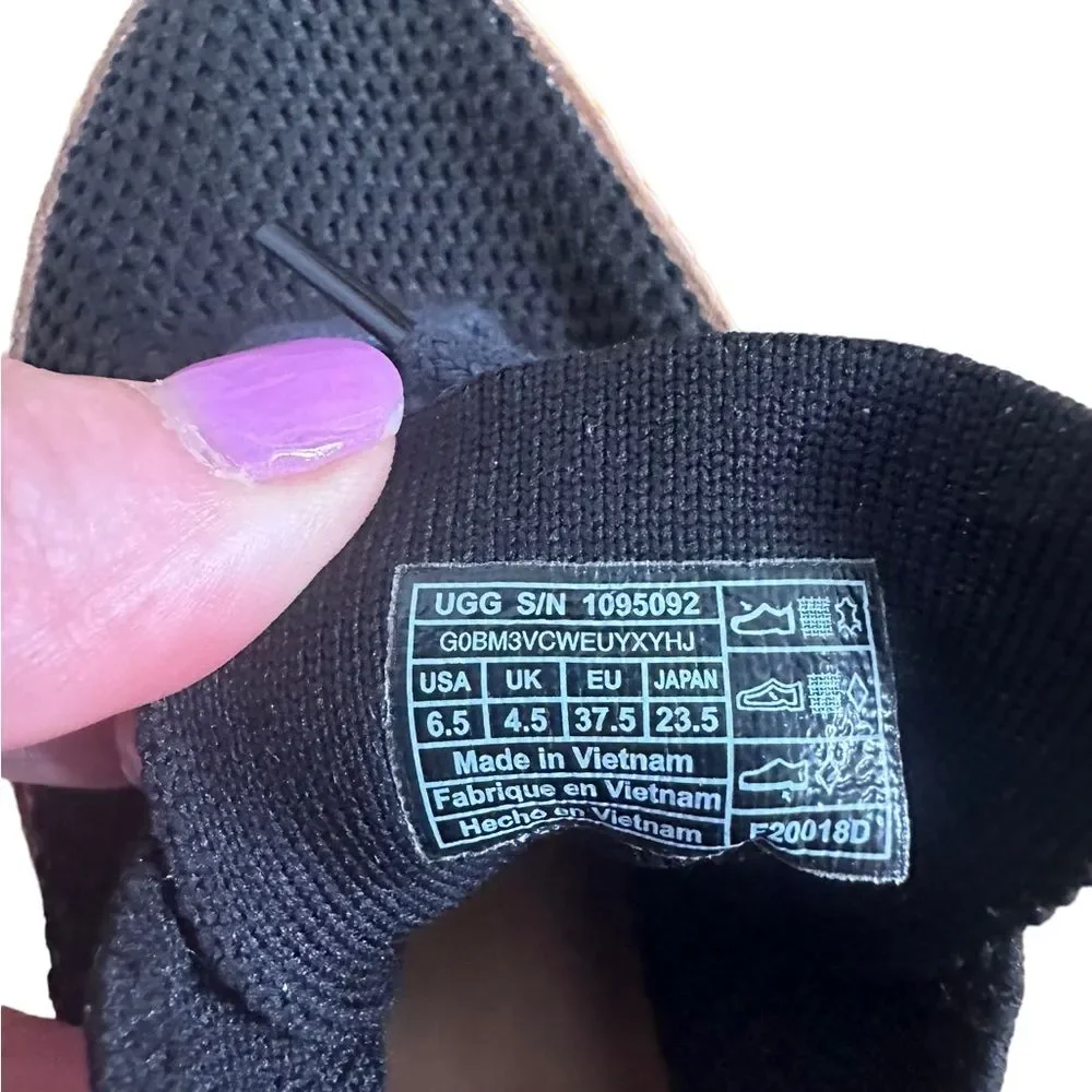 Ugg Black Sidney Sneakers Womens Size 6.5 - Picture 5 of 5